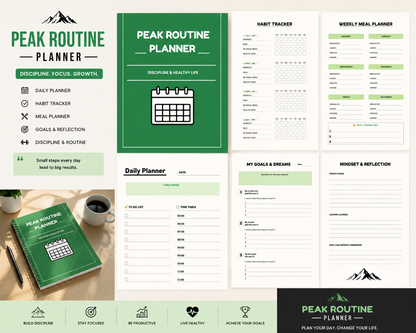All in one planner build discipline , organize your life (Printable Planner)