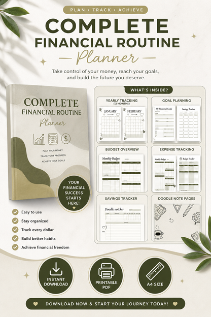 Ultimate Budget & Finance Planner | Printable PDF