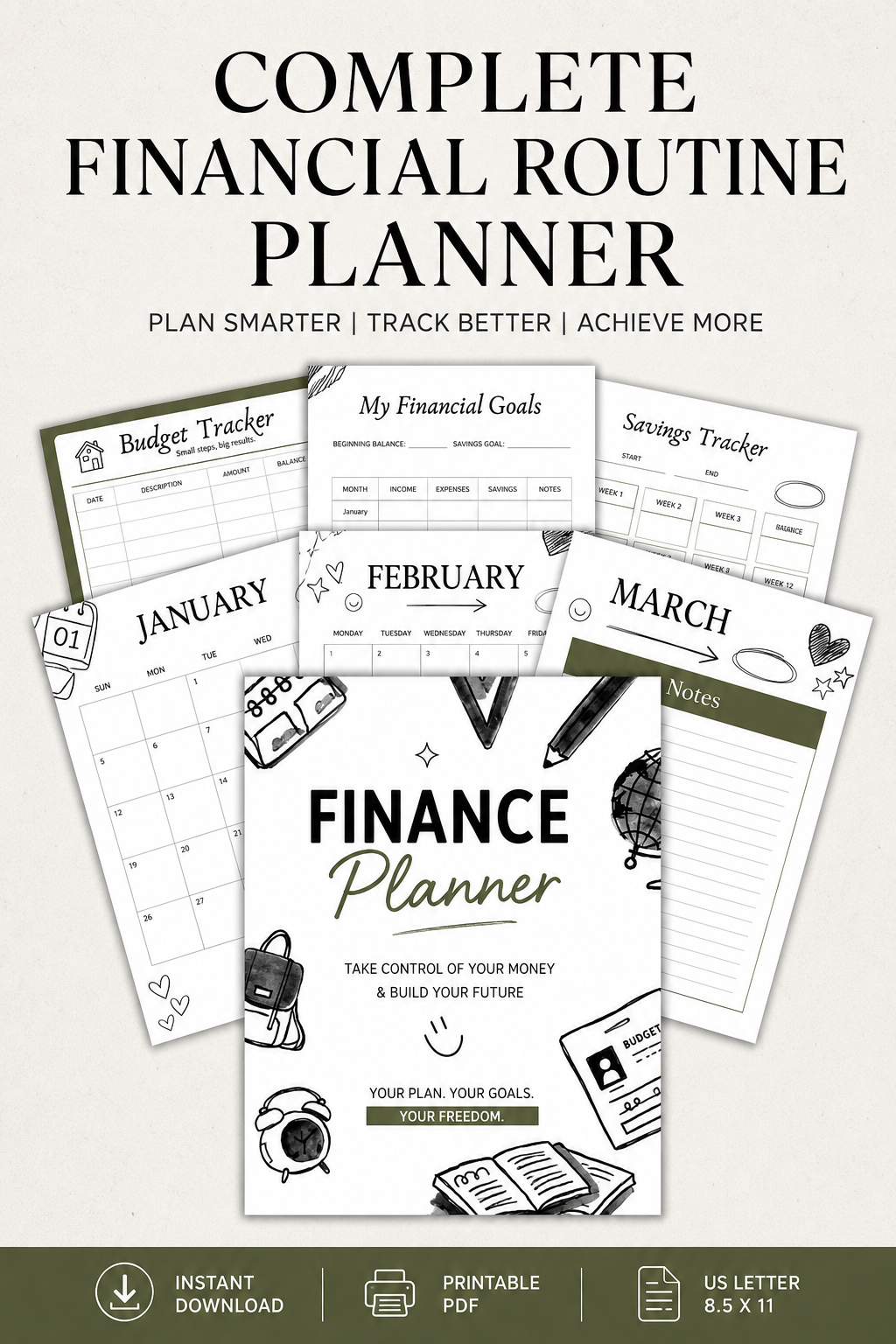 Ultimate Budget & Finance Planner | Printable PDF