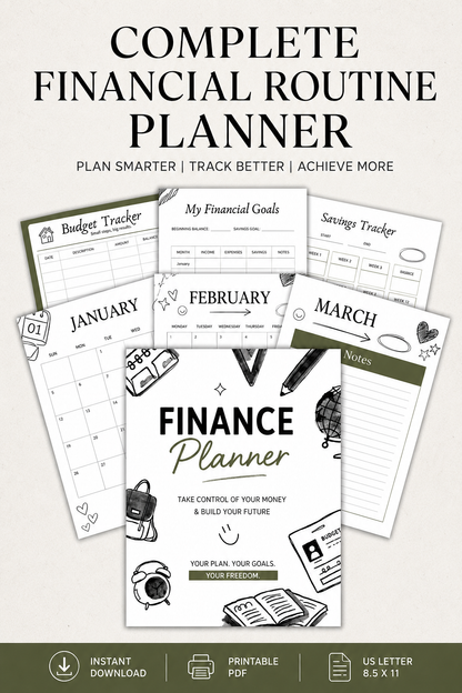 Ultimate Budget & Finance Planner | Printable PDF
