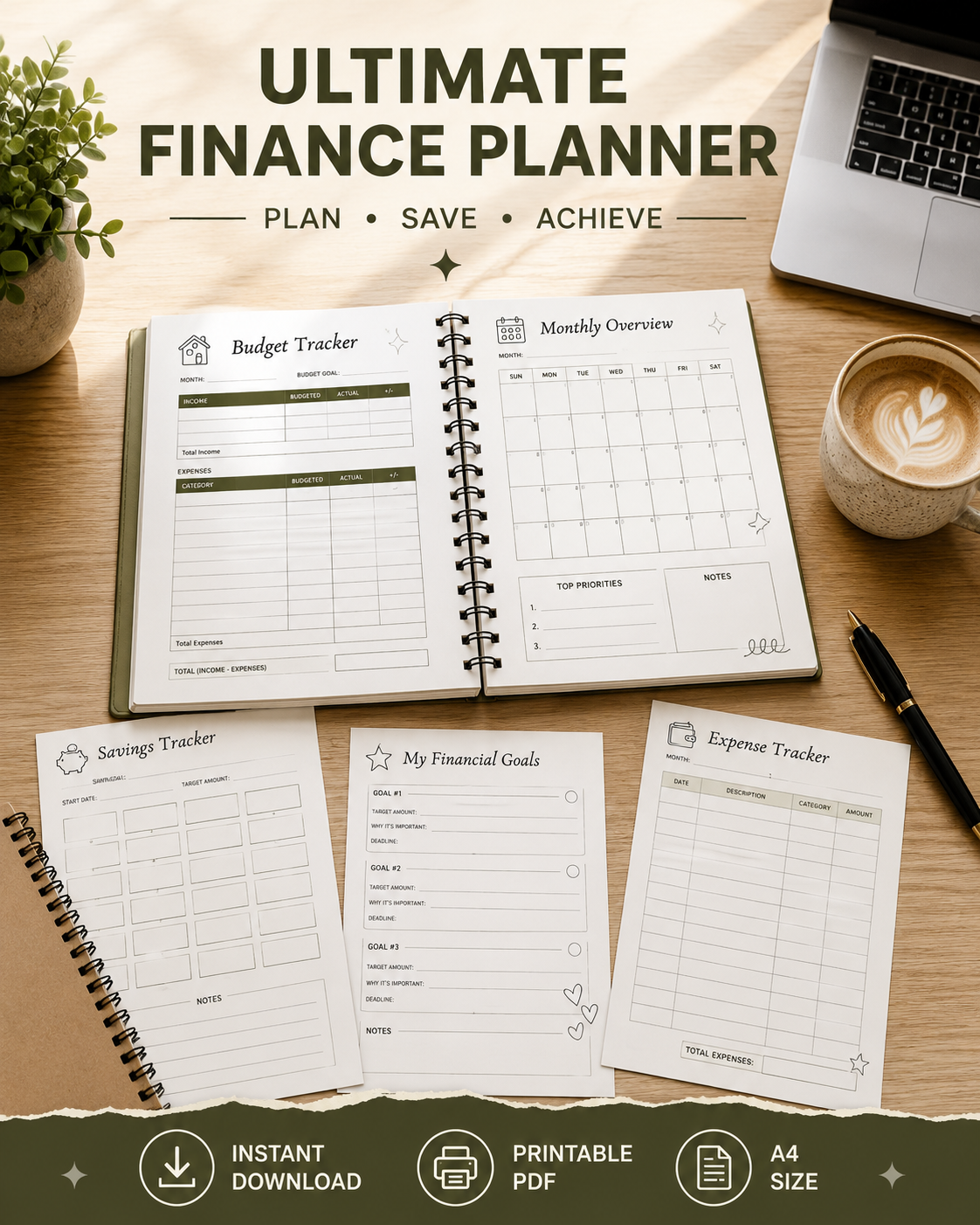 Ultimate Budget & Finance Planner | Printable PDF