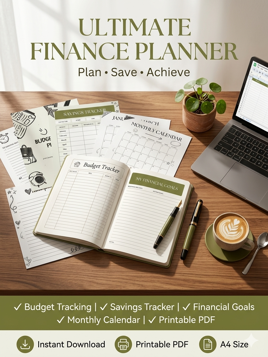 Ultimate Budget & Finance Planner | Printable PDF
