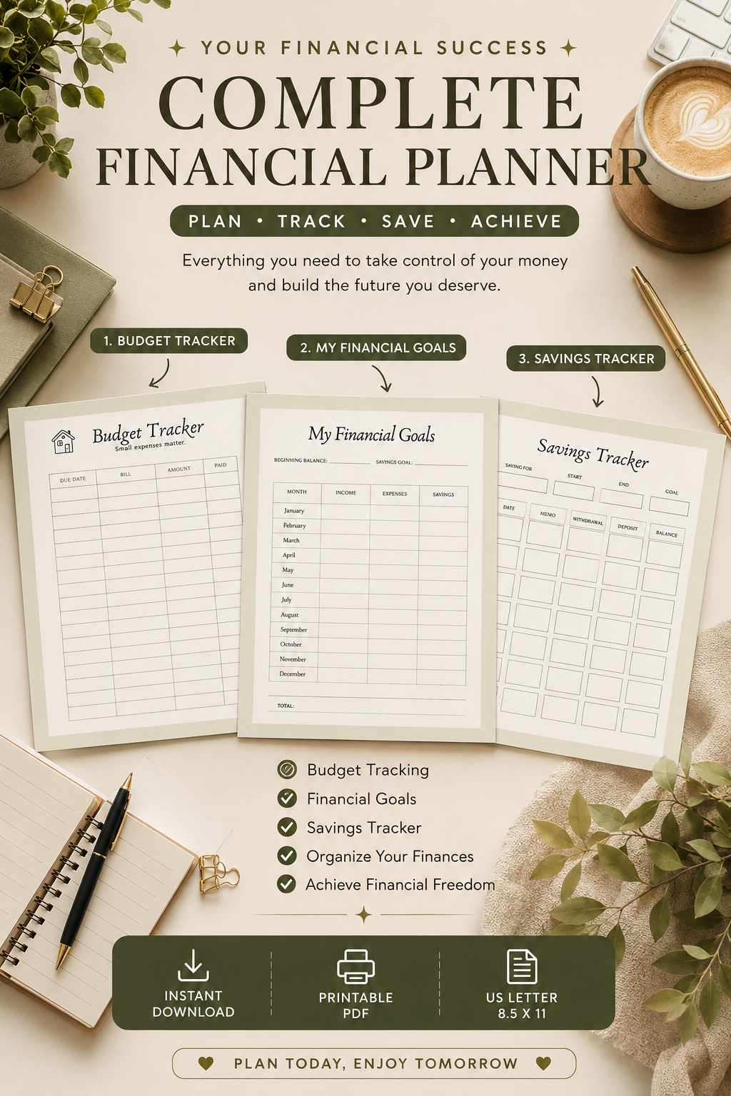 Ultimate Budget & Finance Planner | Printable PDF
