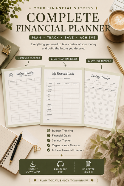 Ultimate Budget & Finance Planner | Printable PDF
