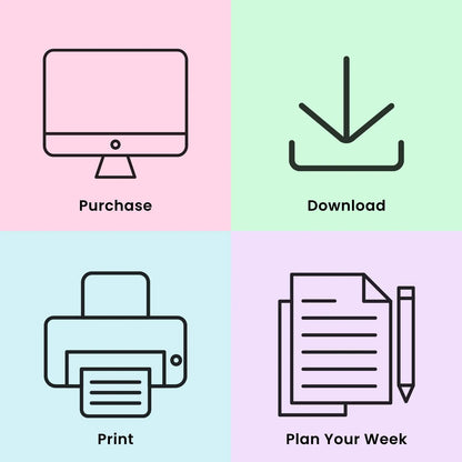 All in one planner build discipline , organize your life (Printable Planner)